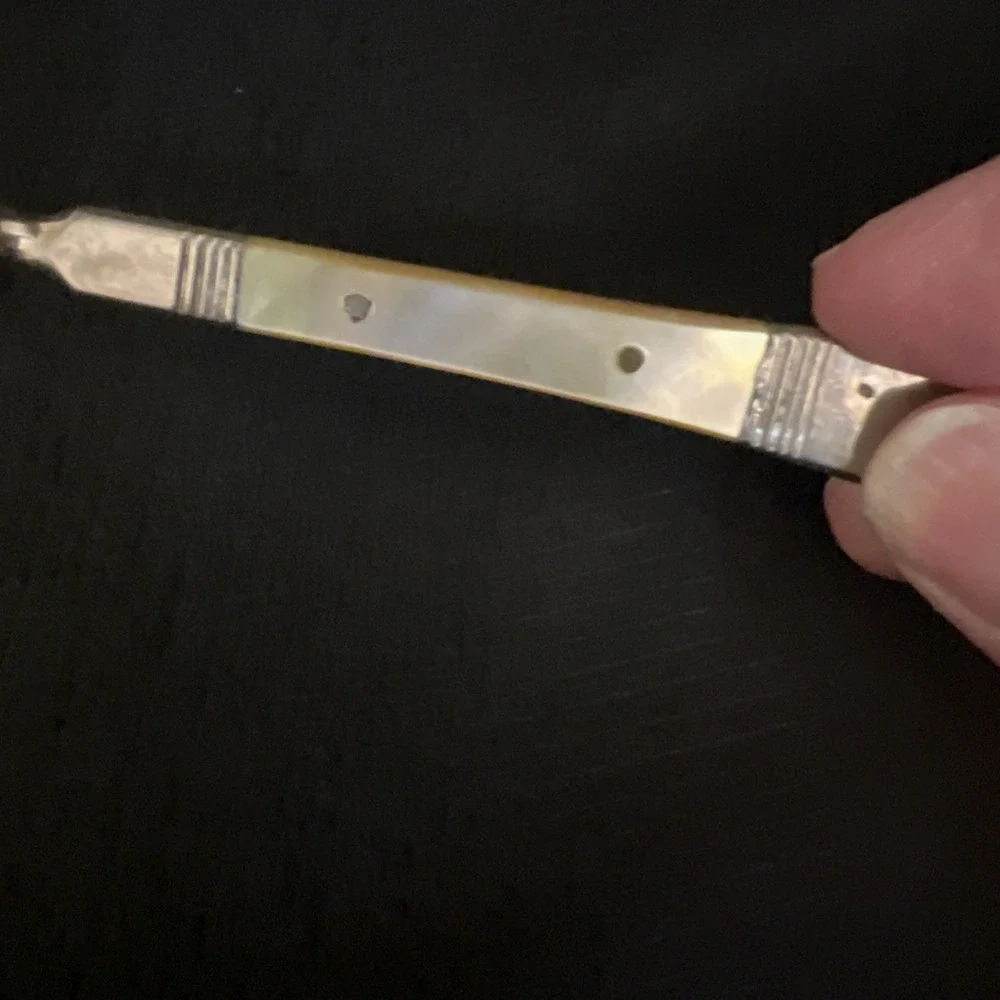 Vintage Mother Of Pearl Handled Specialty Serving Utensil 6